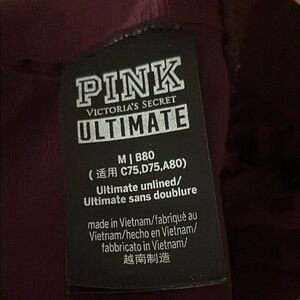 Victoria's Secret PINK Ultimate Bra in Burgundy